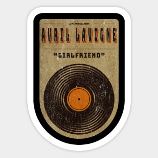 Vinyl vintage || Avril Lavigne || Girlfriend Sticker